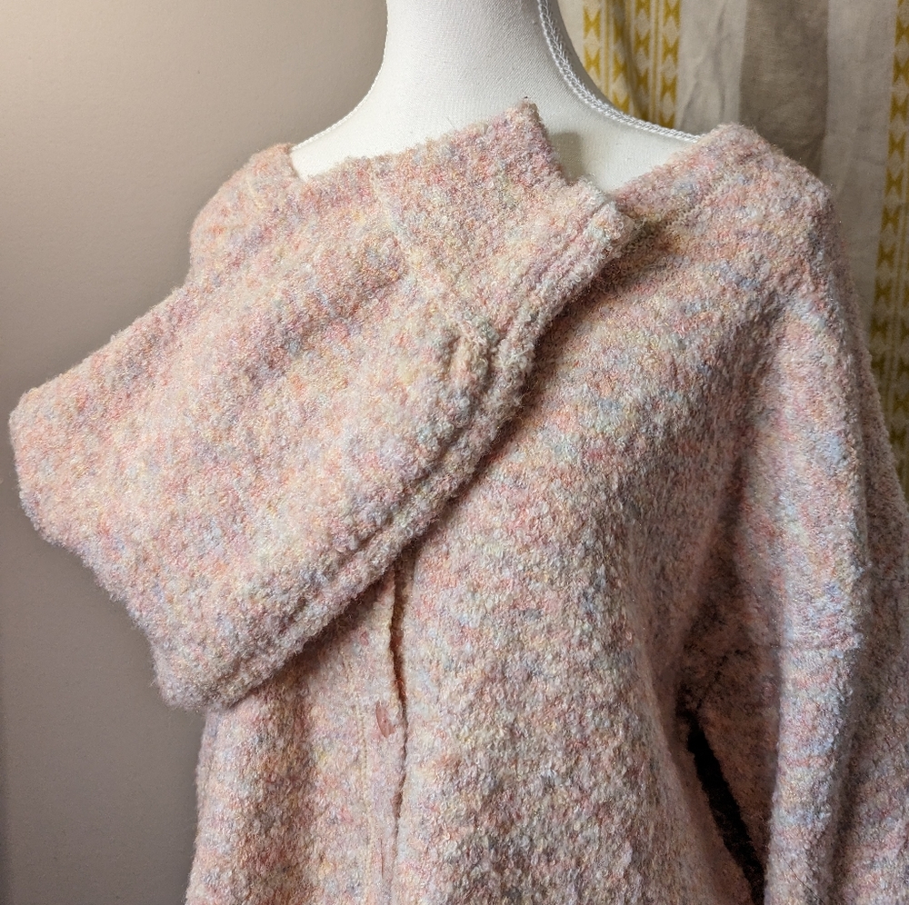 Multi-knit pastel cardigan size large